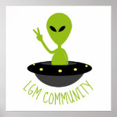Kleine groene Mannen, LGM Community Extraterrestri Poster (Voorkant)