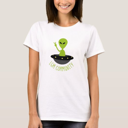 Kleine groene Mannen, LGM Community Extraterrestri T-shirt (Voorkant)