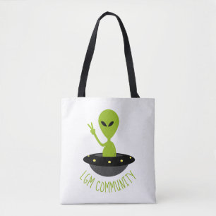 Kleine groene Mannen, LGM Community Extraterrestri Tote Bag