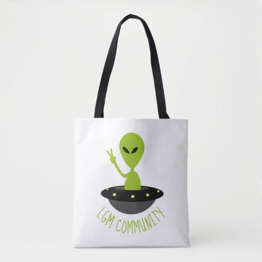 Kleine groene Mannen, LGM Community Extraterrestri Tote Bag (Voorkant)