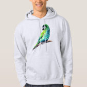 Kleine groene papegaai hoodie (Voorkant)