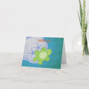 Kleine Groene Schildpad Dank Je Wel Bedankkaart