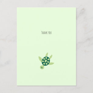 Kleine groene schildpad Hartelijk dank Briefkaart
