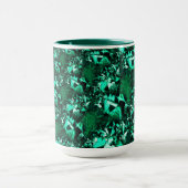 Kleine groene tinten, gelijkend op reliëf mok (Midden)