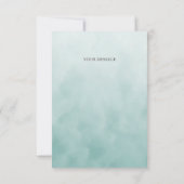 Kleine Groene Vogel Bloemen Dankjewel Kaart (Achterkant)