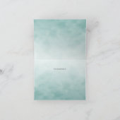 Kleine Groene Vogel Bloemen Dankjewel Kaart (Binnen)