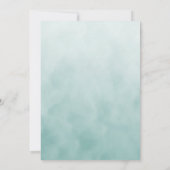 Kleine Groene Vogel Bloemen Verjaardagsfeest Uitno Kaart (Achterkant)