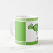 kleine groene vogel koffiemok (Voorkant links)