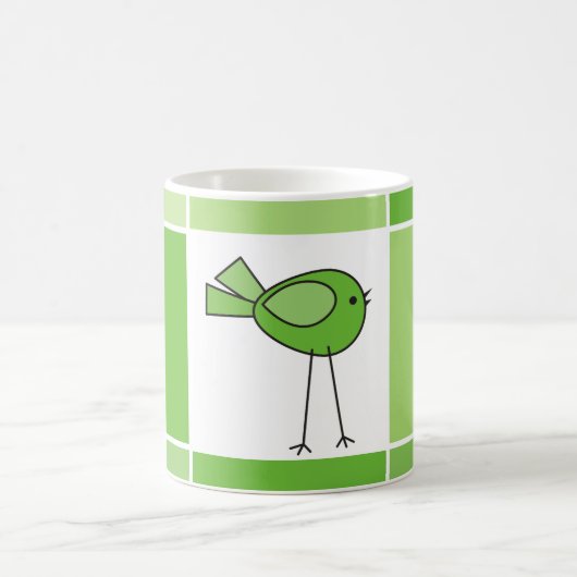 kleine groene vogel koffiemok (Center)