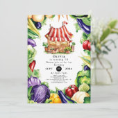 Kleine Groenten Boeren Markt Verjaardag Kaart (Staand voorkant)