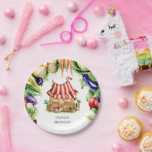 Kleine Groenten Boeren Markt Verjaardag Papieren Bordje (Feest)