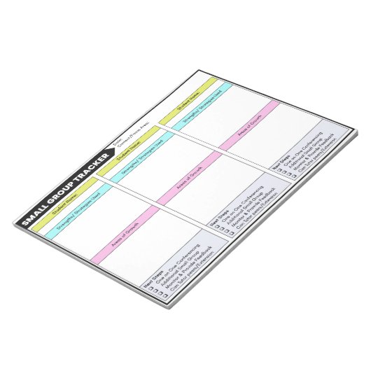 Kleine groep Data Tracker Student Observations Notitieblok (Schuin)