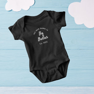Kleine grote broer Oprichtingsjaar Witte baby aank Romper