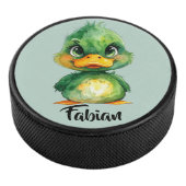 Kleine grüne Ente  Hockey Puck (3/4)