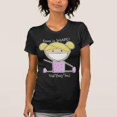 Kleine Gymnast Meisje-Shape Up Shirt (Voorkant)