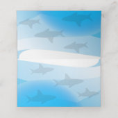 Kleine haai eerste verjaardag | Kaarten plaatsen Plaatskaartje (Binnenkant ongevouwen)