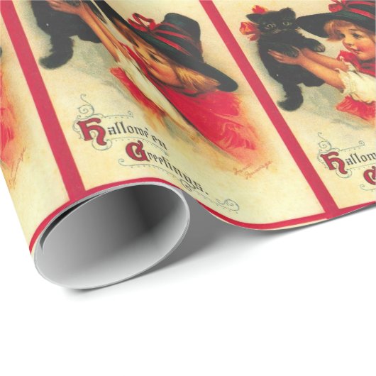  kleine haak met Kat Cadeaupapier (Rol Hoek)