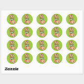 Kleine Haas - ronde sticker (Vel)