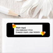 Kleine Halloween Candy Corn Etiket (Insitu)