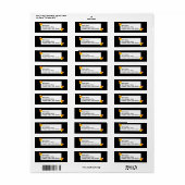 Kleine Halloween Candy Corn Etiket (Full Sheet)