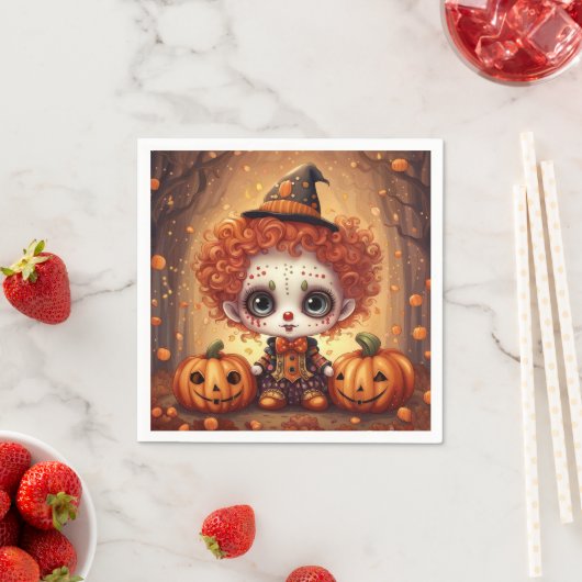 Kleine Halloween Clown 1 Servet (Insitu)