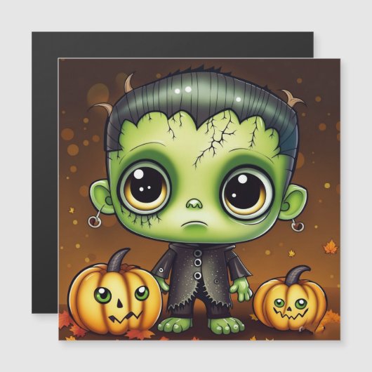 Kleine Halloween Frankenstein  (Voorkant / Achterkant)