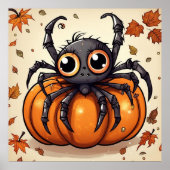 Kleine Halloween Spider Poster (Voorkant)