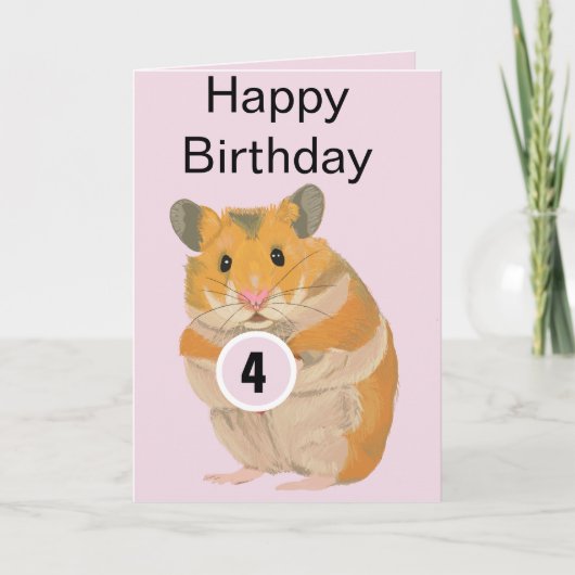 Kleine Hamster Age Card Feestdagen Kaart (Voorkant)