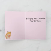 Kleine Hamster Age Card Feestdagen Kaart (Binnen)