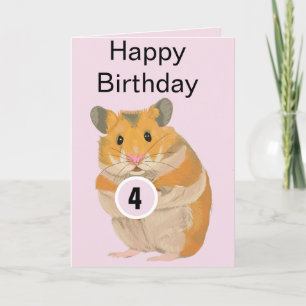 Kleine Hamster Age Card Feestdagen Kaart
