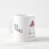 Kleine hamster Hot Drinken op maat Koffiemok (Voorkant links)