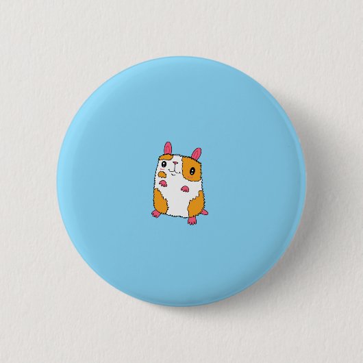 Kleine Hamster Knop Ronde Button 5,7 Cm (Voorkant)