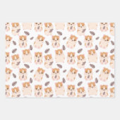 Kleine Hamsters Drie Patroondagen Inpakpapier Vel (Voorkant 2)