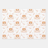 Kleine Hamsters Drie Patroondagen Inpakpapier Vel (Voorkant)