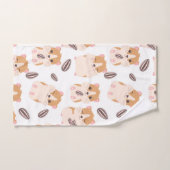 Kleine hamsters met drie patronen bad handdoek (Handdoek)