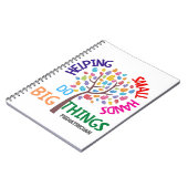 Kleine handen helpen grote dingen te doen - kinder notitieboek (Linkerzijde)