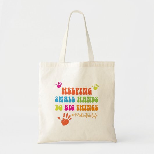 Kleine handen helpen grote dingen te doen tote bag (Voorkant)