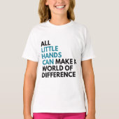 Kleine Handen Kan Meisje T-shirt (Voorkant)