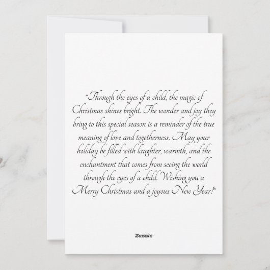 Kleine Handjes Reiken - Zwarte Baby Feestdagenkaart (Achterkant)