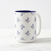 Kleine harebells - Hongaarse blauwakleurige folkve Tweekleurige Koffiemok (Voorkant rechts)