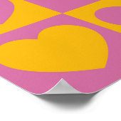 Kleine haren schaakrooster naadloos. Cute litt Poster (Hoek)