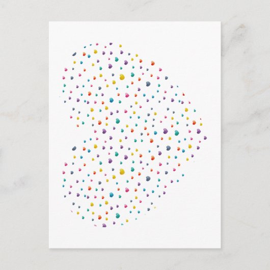 Kleine harten - Aquarelle Briefkaart (Voorkant)