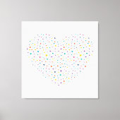 Kleine harten - Aquarelle Canvas Afdruk (Voorkant)