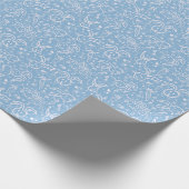 Kleine harten en Bunnies - transparant patroon. Cadeaupapier (Hoek)