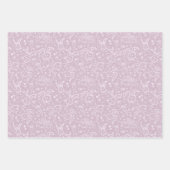 Kleine harten en Bunnies - transparant patroon. Inpakpapier Vel (Voorkant)