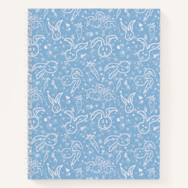 Kleine harten en Bunnies - transparant patroon. Notitieboek