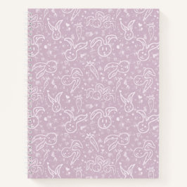 Kleine harten en Bunnies - transparant patroon. Notitieboek