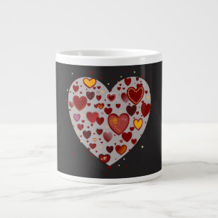 Kleine harten grote koffiekop