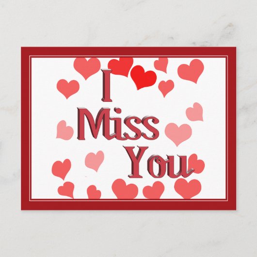 Kleine harten - Ik Miss U Briefkaart (Voorkant)