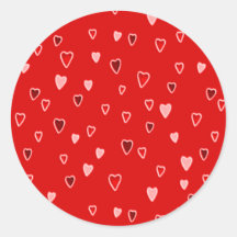 Kleine harten op rood